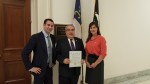 Cong. G.K. Butterfield + MHN's Sam Mayper and Ana Fadich - Durham, NC MHW