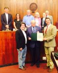 Oak Ridge, TN Mayor Warren Gooch and the City Council proclaim Men's Health Week 2016 with MHN's George Bove and Mike Leventhal